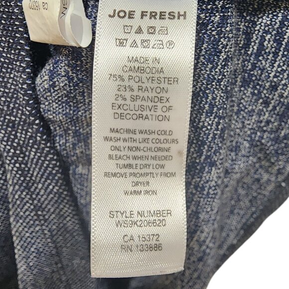 Joe Fresh T-Shirt Men's Size XL Blue Short Sleeve - Picture 5 of 8